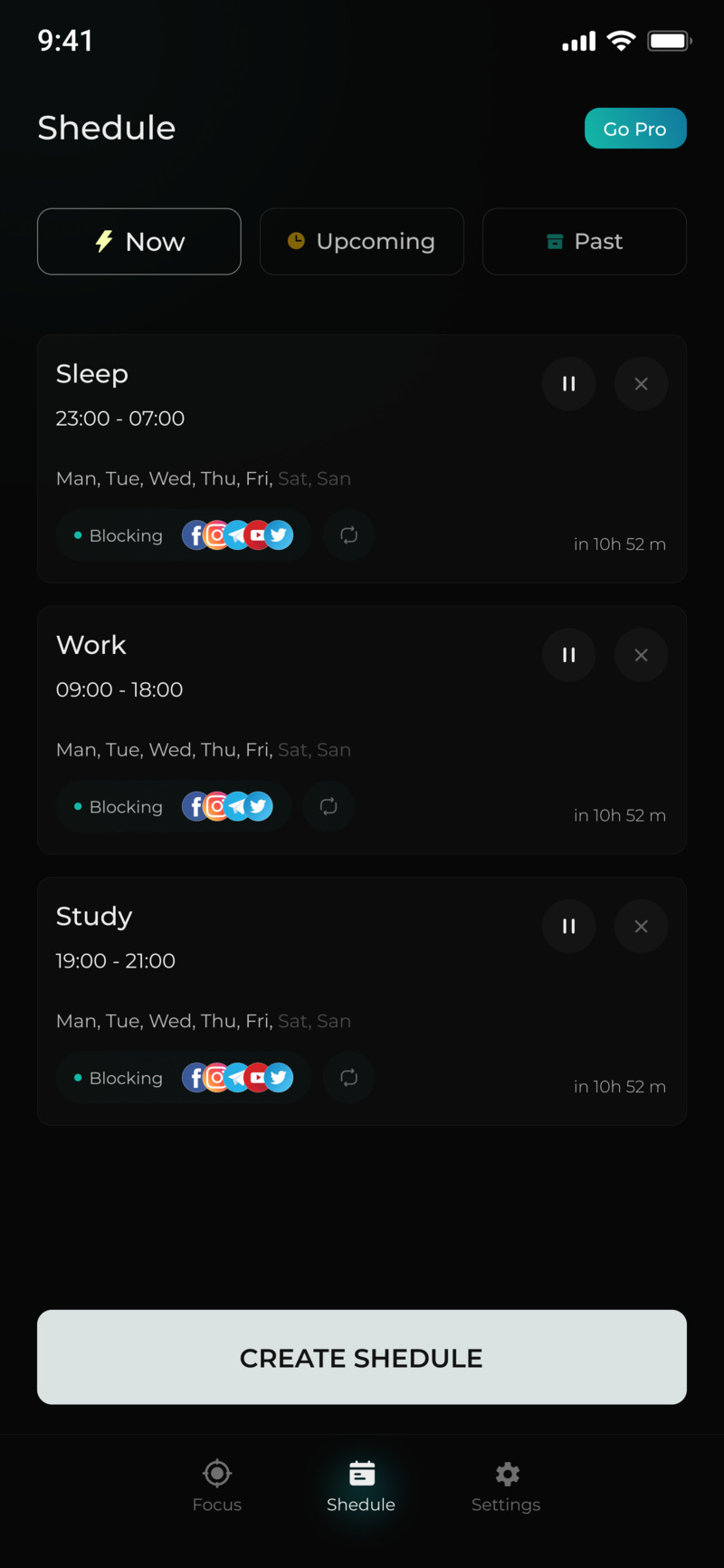 Спокой — Focus & Screen Time